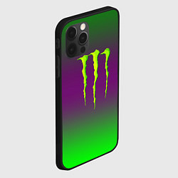 Чехол для iPhone 12 Pro Max Monster energy gradient, цвет: 3D-черный — фото 2