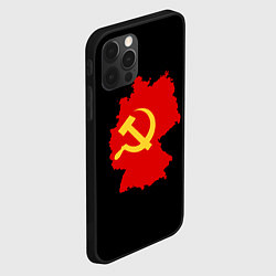 Чехол для iPhone 12 Pro Max Материк СССР, цвет: 3D-черный — фото 2