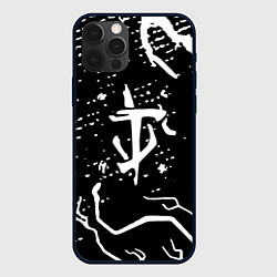 Чехол для iPhone 12 Pro Max Doom шторм краски, цвет: 3D-черный