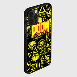 Чехол для iPhone 12 Pro Max Doom x Witcher, цвет: 3D-черный — фото 2