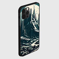 Чехол для iPhone 12 Pro Max Фантастика город, цвет: 3D-черный — фото 2