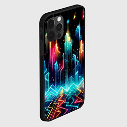 Чехол для iPhone 12 Pro Max Neon fantastic metropolis - vaporwave, цвет: 3D-черный — фото 2