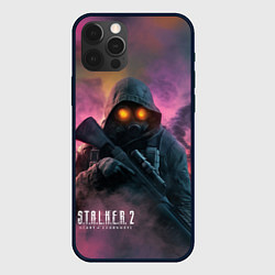 Чехол для iPhone 12 Pro Max Stalker 2 радиоактивный дым, цвет: 3D-черный