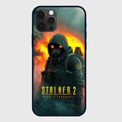 Чехол для iPhone 12 Pro Max Stalker 2 боец, цвет: 3D-черный