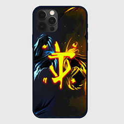 Чехол для iPhone 12 Pro Max Doom logo monster, цвет: 3D-черный