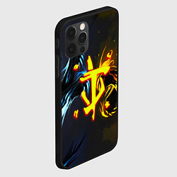 Чехол для iPhone 12 Pro Max Doom logo monster, цвет: 3D-черный — фото 2