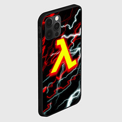 Чехол для iPhone 12 Pro Max Half life storm logo, цвет: 3D-черный — фото 2