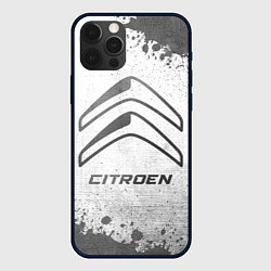 Чехол для iPhone 12 Pro Max Citroen - white gradient, цвет: 3D-черный