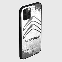 Чехол для iPhone 12 Pro Max Citroen - white gradient, цвет: 3D-черный — фото 2