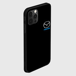 Чехол для iPhone 12 Pro Max Mazda logo auto, цвет: 3D-черный — фото 2