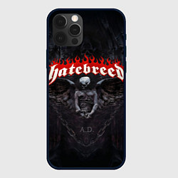 Чехол для iPhone 12 Pro Max Hatebreed hardcore, цвет: 3D-черный