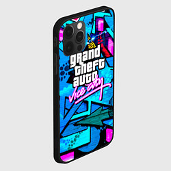 Чехол для iPhone 12 Pro Max GTA vice city steel grafity, цвет: 3D-черный — фото 2