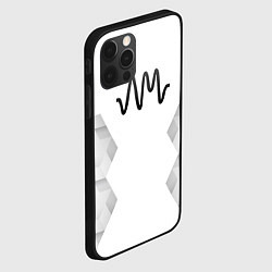 Чехол для iPhone 12 Pro Max Arctic Monkeys white poly, цвет: 3D-черный — фото 2