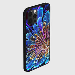 Чехол для iPhone 12 Pro Max Оптический цветок узор, цвет: 3D-черный — фото 2