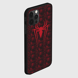 Чехол для iPhone 12 Pro Max Spider-Man logo, цвет: 3D-черный — фото 2