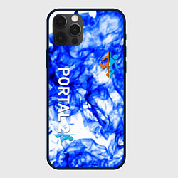 Чехол для iPhone 12 Pro Max Portal 2 flame blue, цвет: 3D-черный