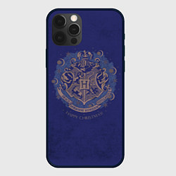 Чехол для iPhone 12 Pro Max Happy Christmas - Hogwarts, цвет: 3D-черный