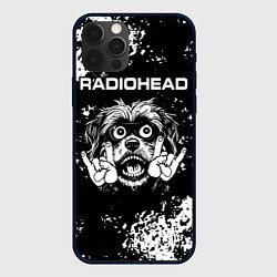 Чехол для iPhone 12 Pro Max Radiohead рок пес, цвет: 3D-черный
