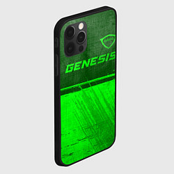 Чехол для iPhone 12 Pro Max Genesis - green gradient посередине, цвет: 3D-черный — фото 2