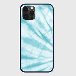 Чехол для iPhone 12 Pro Max Голубой тай дай, цвет: 3D-черный