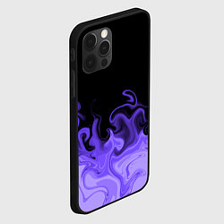 Чехол для iPhone 12 Pro Max Абстрактный фиолетовый огонь, цвет: 3D-черный — фото 2