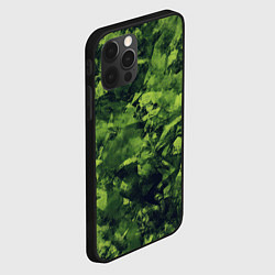 Чехол для iPhone 12 Pro Max Камуфляж армейский зеленый, цвет: 3D-черный — фото 2