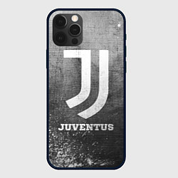 Чехол для iPhone 12 Pro Max Juventus - grey gradient, цвет: 3D-черный