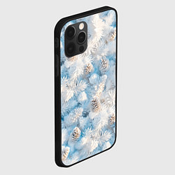 Чехол для iPhone 12 Pro Max Мороз и солнце - еловые шишки, цвет: 3D-черный — фото 2