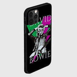 Чехол для iPhone 12 Pro Max David Bowie - hand goggles, цвет: 3D-черный — фото 2