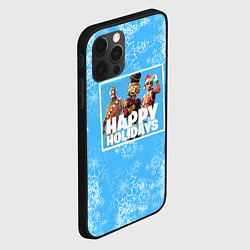 Чехол для iPhone 12 Pro Max Happy Holidays - Fortnite Ginger Gunner и Щелкунчи, цвет: 3D-черный — фото 2