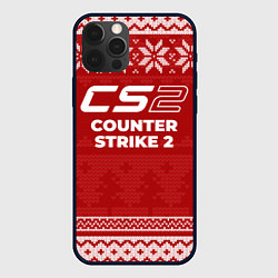 Чехол для iPhone 12 Pro Max Новогодний Counter Strike 2, цвет: 3D-черный