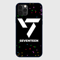 Чехол для iPhone 12 Pro Max Seventeen конфети, цвет: 3D-черный