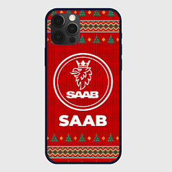Чехол для iPhone 12 Pro Max Saab new year, цвет: 3D-черный