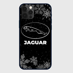 Чехол для iPhone 12 Pro Max Снежный Jaguar, цвет: 3D-черный