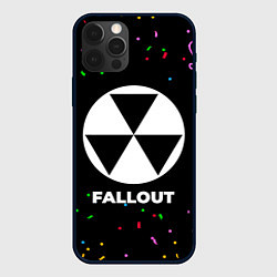Чехол для iPhone 12 Pro Max Fallout конфети, цвет: 3D-черный