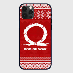 Чехол для iPhone 12 Pro Max Новогодний God of War, цвет: 3D-черный