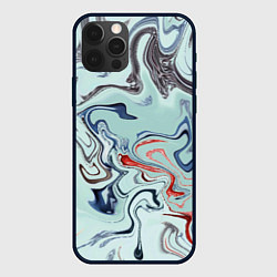 Чехол для iPhone 12 Pro Max Crazy waves, цвет: 3D-черный