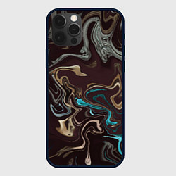 Чехол для iPhone 12 Pro Max Волна безумия, цвет: 3D-черный
