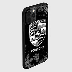 Чехол для iPhone 12 Pro Max Снежный Porsche, цвет: 3D-черный — фото 2