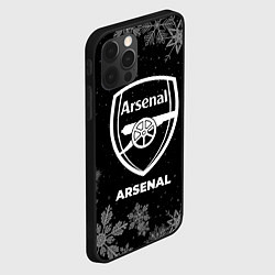 Чехол для iPhone 12 Pro Max Снежный Arsenal, цвет: 3D-черный — фото 2