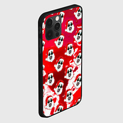 Чехол для iPhone 12 Pro Max Funny Santa clown Art in blood, цвет: 3D-черный — фото 2