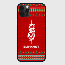 Чехол для iPhone 12 Pro Max Slipknot new year, цвет: 3D-черный