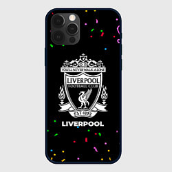 Чехол для iPhone 12 Pro Max Liverpool конфети, цвет: 3D-черный