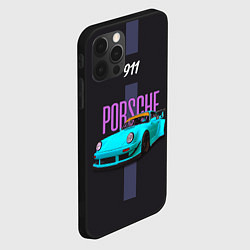 Чехол для iPhone 12 Pro Max Немецкий автомобиль Porsche 911, цвет: 3D-черный — фото 2