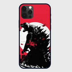 Чехол для iPhone 12 Pro Max Godzilla destroys the city, цвет: 3D-черный