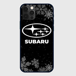 Чехол для iPhone 12 Pro Max Снежный Subaru, цвет: 3D-черный