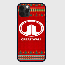 Чехол для iPhone 12 Pro Max Great Wall new year, цвет: 3D-черный