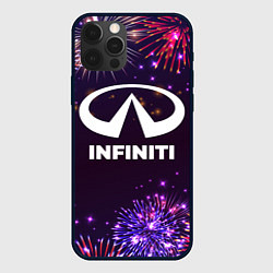 Чехол для iPhone 12 Pro Max Праздничный Infiniti, цвет: 3D-черный