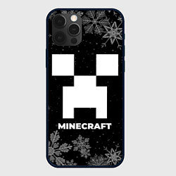Чехол для iPhone 12 Pro Max Снежный Minecraft, цвет: 3D-черный