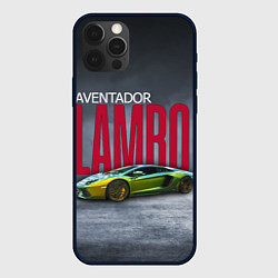 Чехол для iPhone 12 Pro Max Итальянский гиперкар Lambo Aventador, цвет: 3D-черный